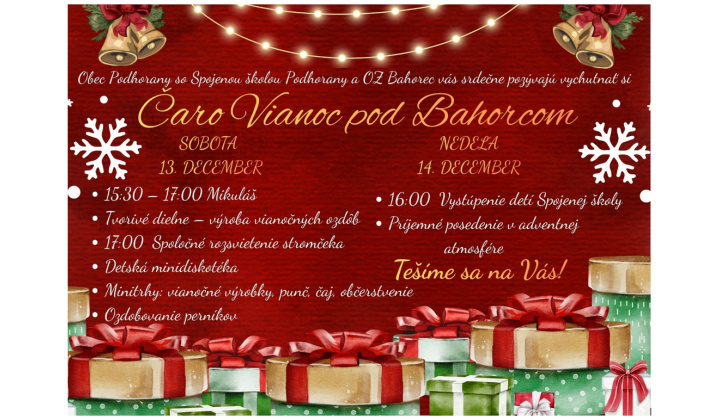 Čaro Vianoc pod Bahorcom
