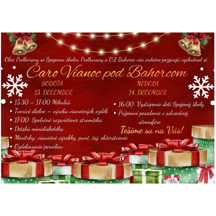 Čaro Vianoc pod Bahorcom