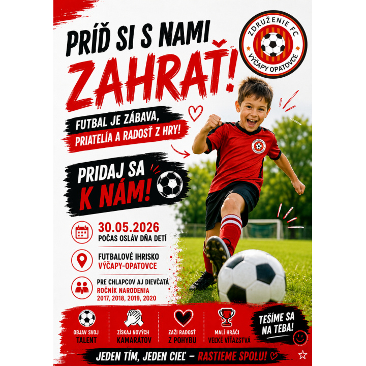 Futbalový nábor Výčapy-Opatovce