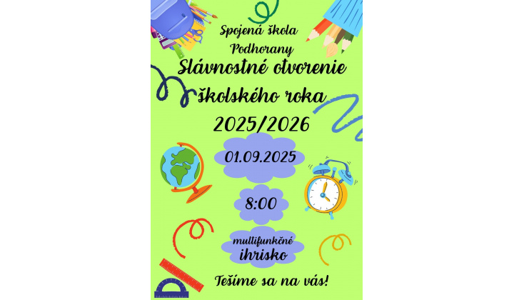 Otvorenie školského roka 2025/2026