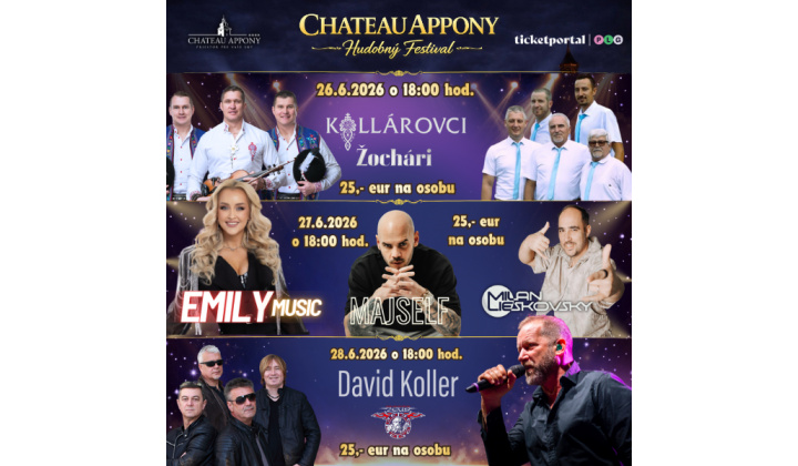 Pozvánka - Hudobný festival v Chateau Appony