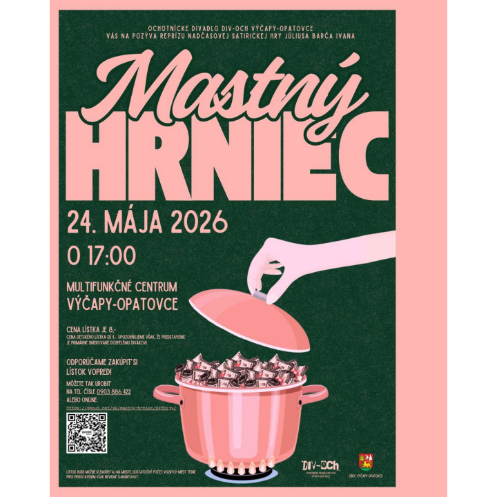 Pozvánka na divadelné predstavenie - Mastný hrniec