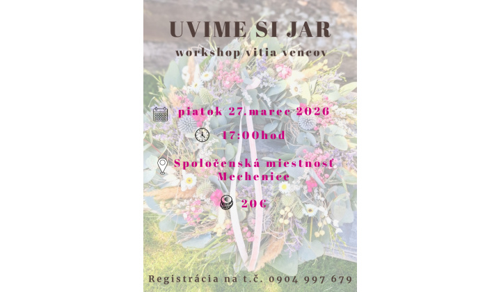Pozvánka na jarný workshop - Uvime si jar