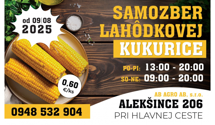 Samozber lahôdkovej kukurice